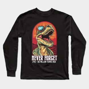 Funny T-Rex Dinosaur Gifts Men Women Kids Funny Dinosaur Long Sleeve T-Shirt